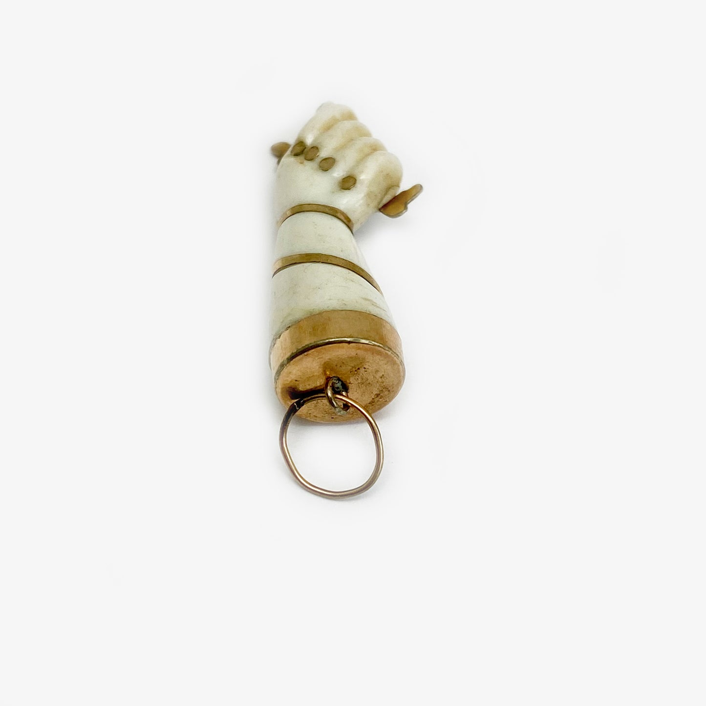 Vintage Gold Plated 1950's Figa, Bakelite, Amulet, Figa Charm