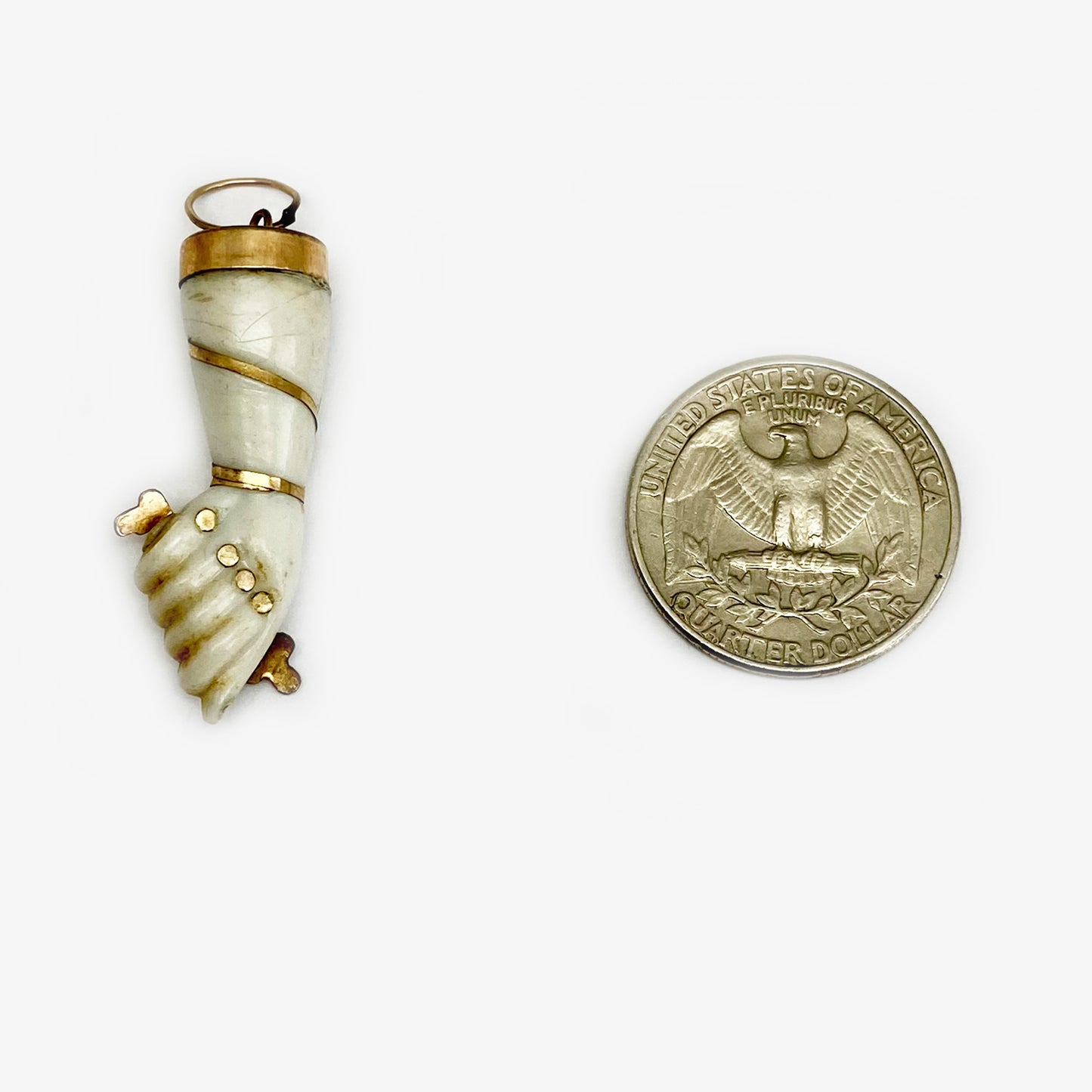 Vintage Gold Plated 1950's Figa, Bakelite, Amulet, Figa Charm