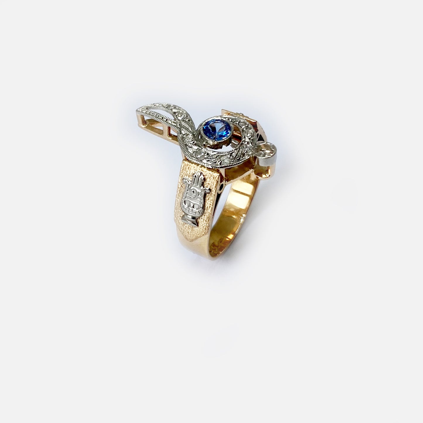 Vintage 16k Gold Music Note Ring