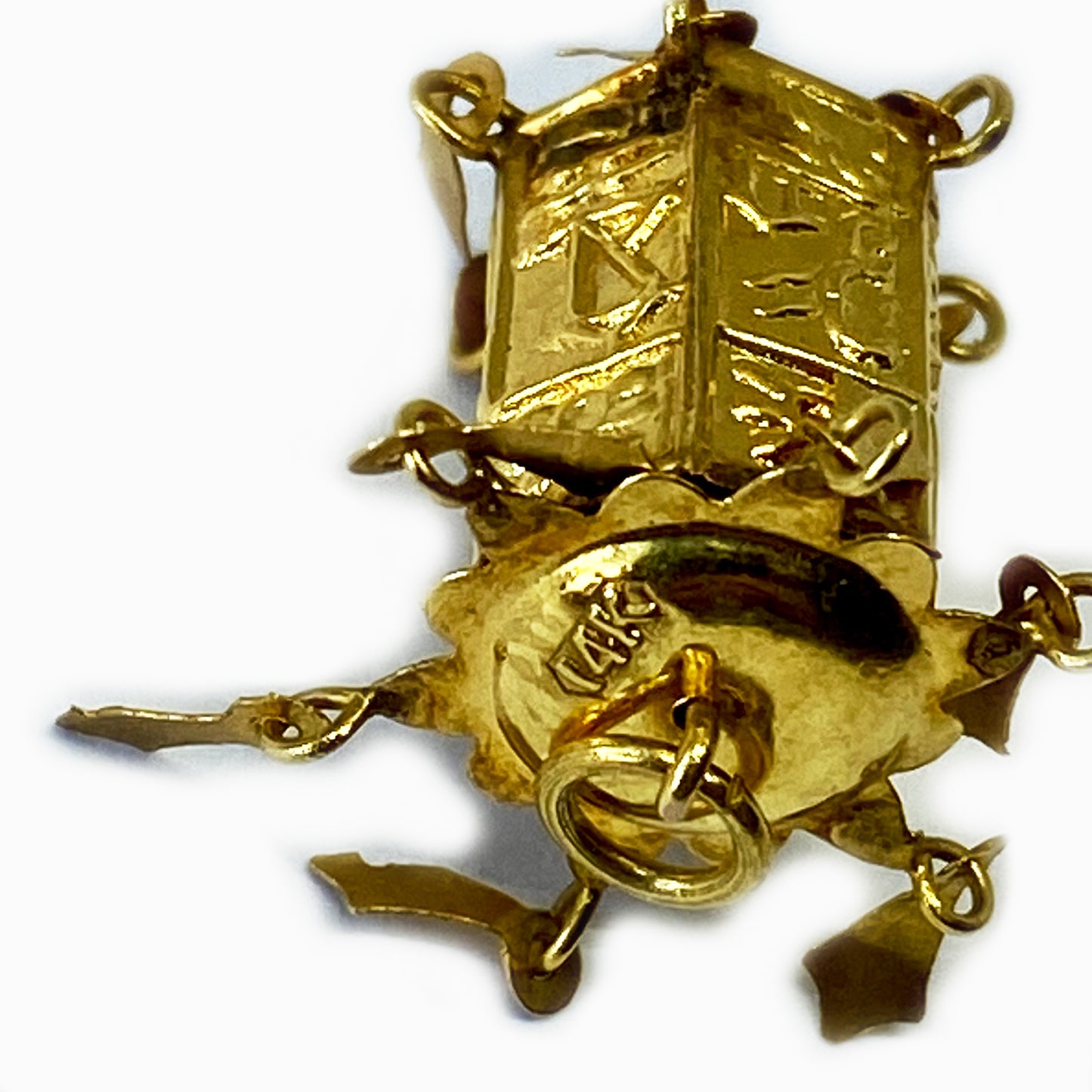 Vintage 14k Gold Chinese Lantern Pendant
