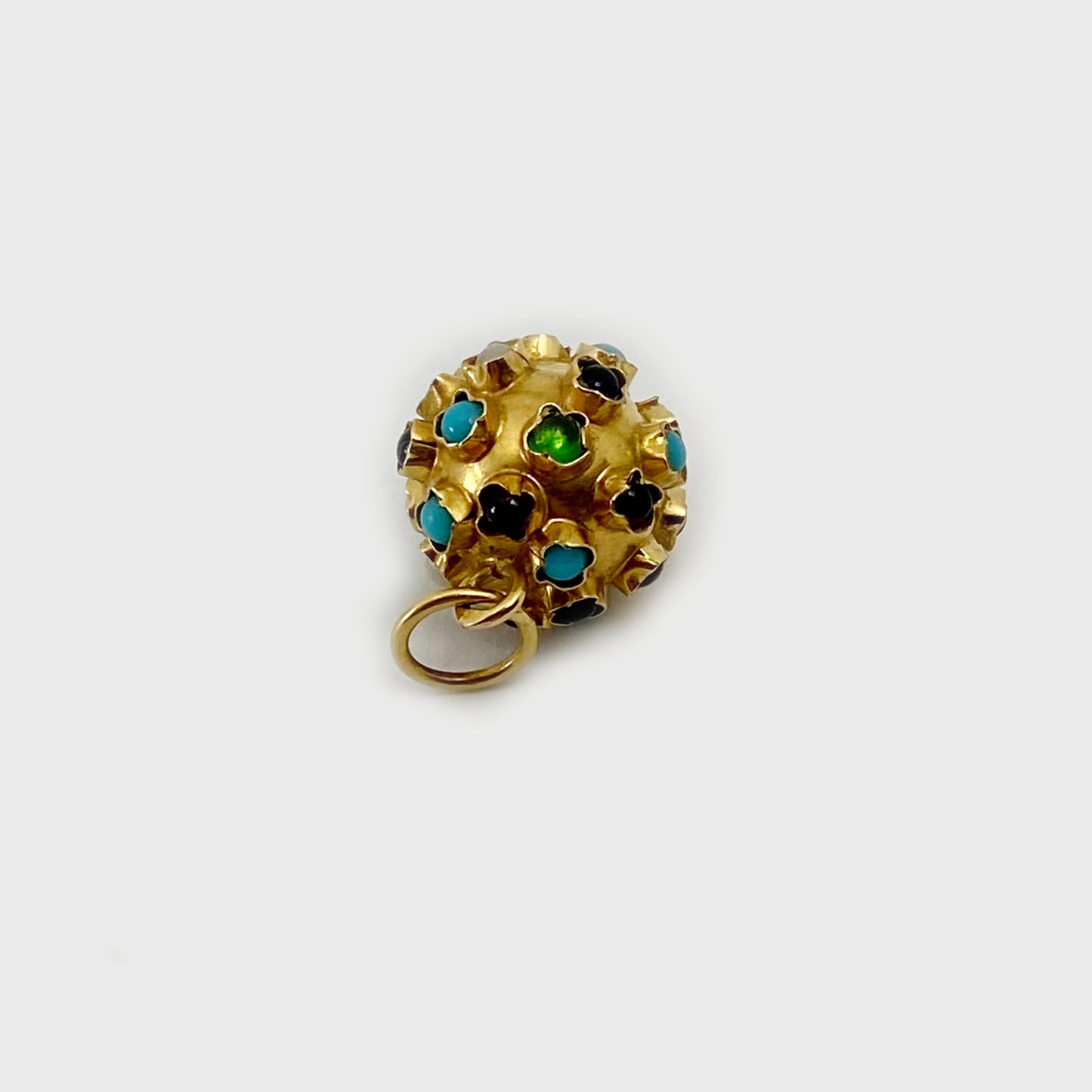 Vintage 18k Gold Sputnik Ball Pendant