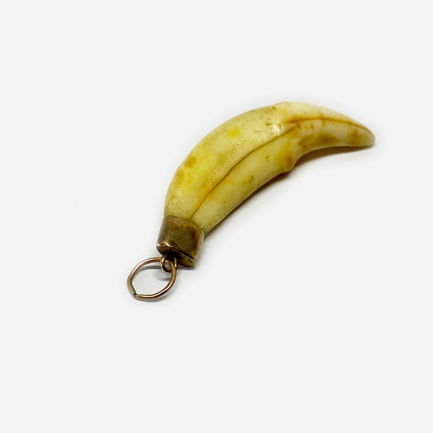 Antique 9k Gold Tooth Amulet, Victorian Animal Pendant
