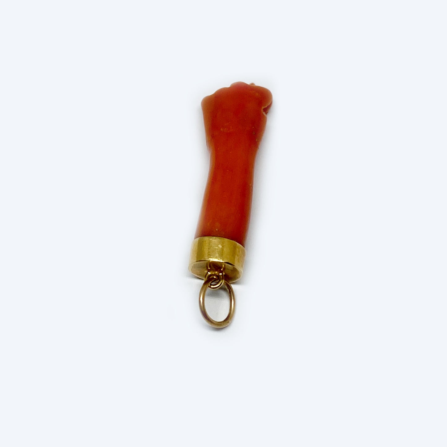 Antique 14K Gold Fold Figa Charm