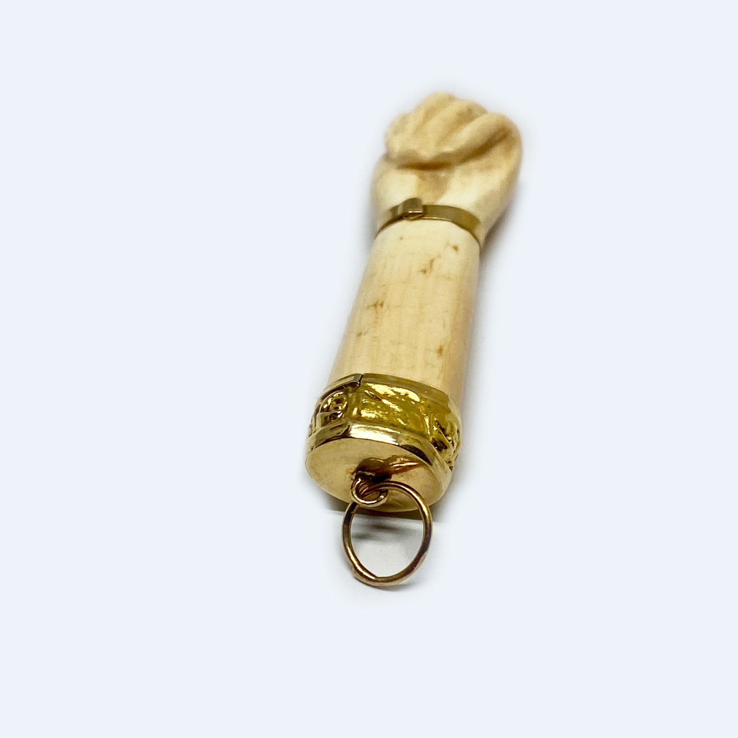 Antique 14k Gold Conch Shell Figa Charm