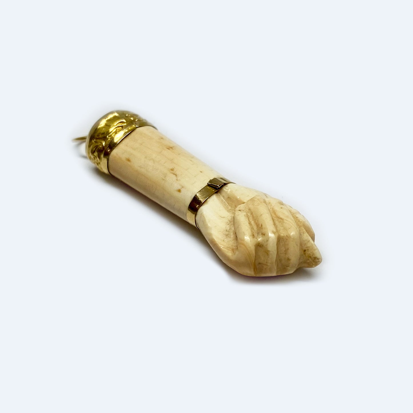 Antique 14k Gold Conch Shell Figa Charm