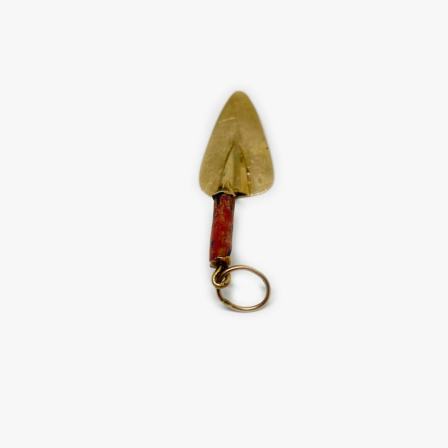 Vintage 14k Gold Trowel Pendant