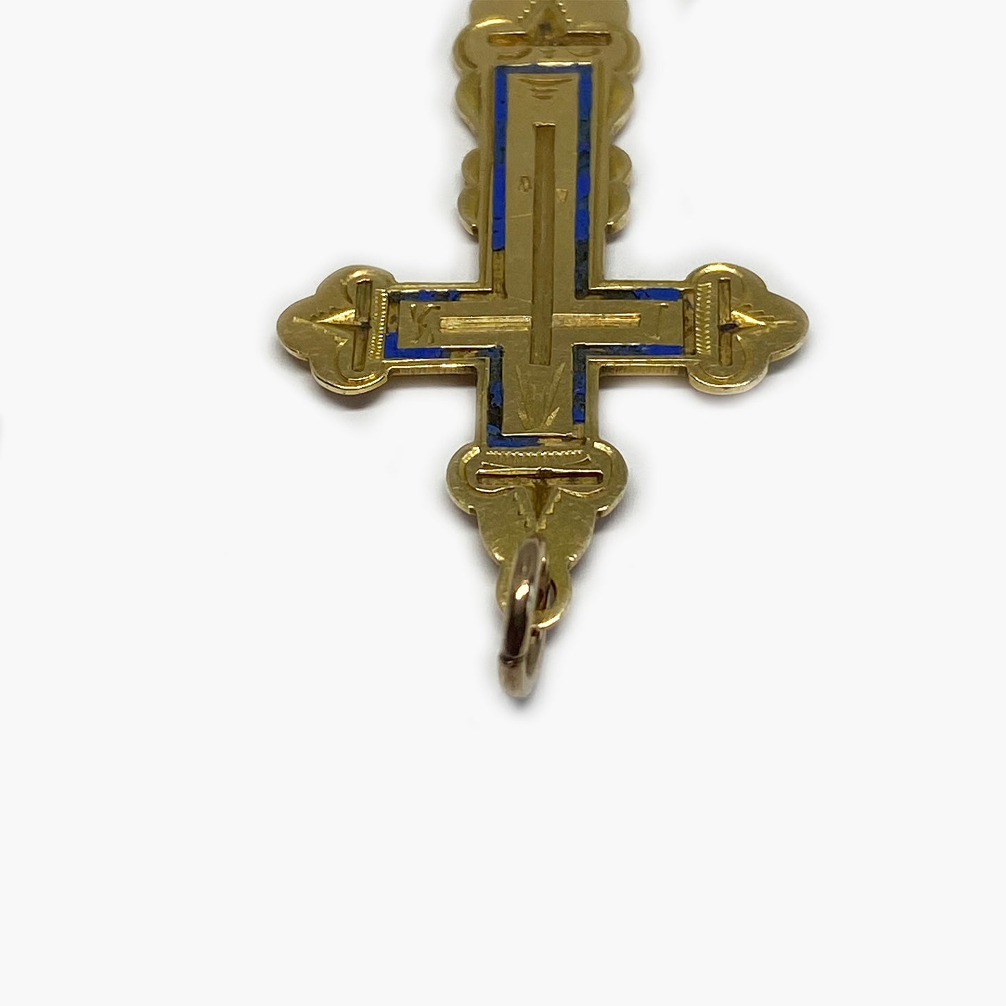 14k Gold Antique Imperial Russian Cross