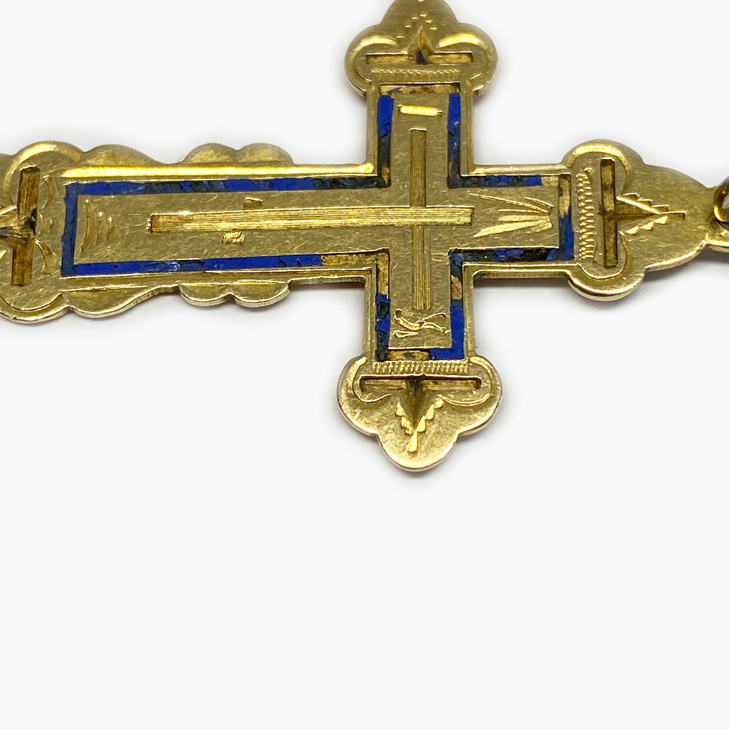 14k Gold Antique Imperial Russian Cross