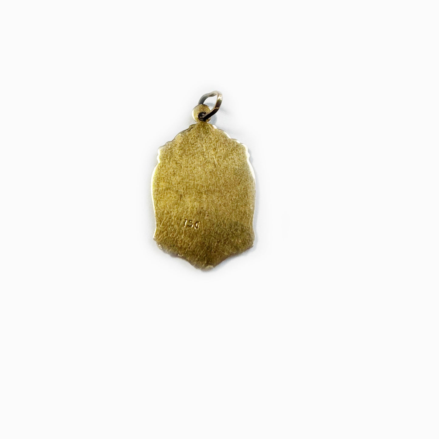 Vintage 15k Yellow Gold Religious Pendant, Jesus Medal Medal, 15 ct Gold, Continental Medal, Christian 15ct Gold Charm, Jesus Sacred Heart