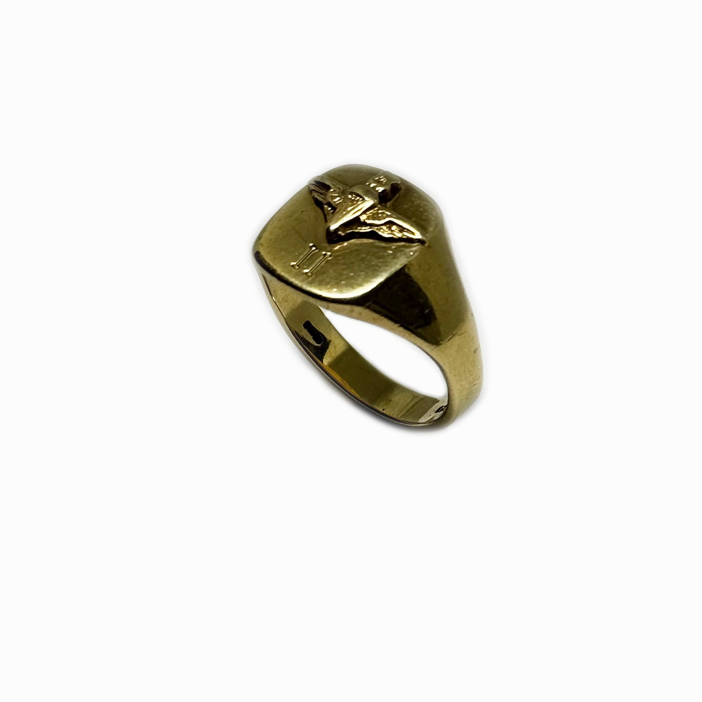 Vintage 9ct Gold Army Regiment Signet Ring, 9ct Gold Chevalier Ring, 2nd Battalion Parachute Regiment Ring, Gift For Him, Gold Military Ring