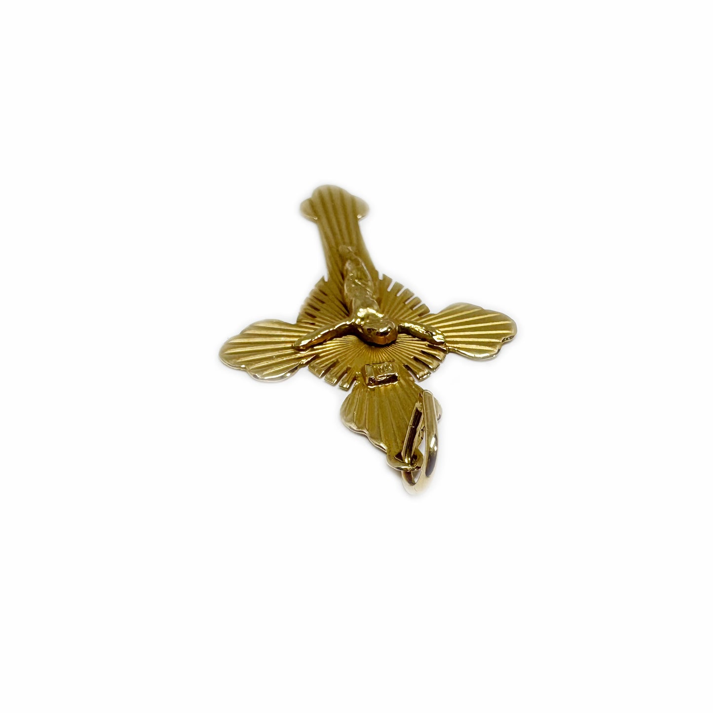 Vintage 18k Gold Cross, 1950s Precious Solid Gold Crucifix, Mid Century, Continental Gold, 18 ct Gold Cross, Cross Pendant, Christ Pendant