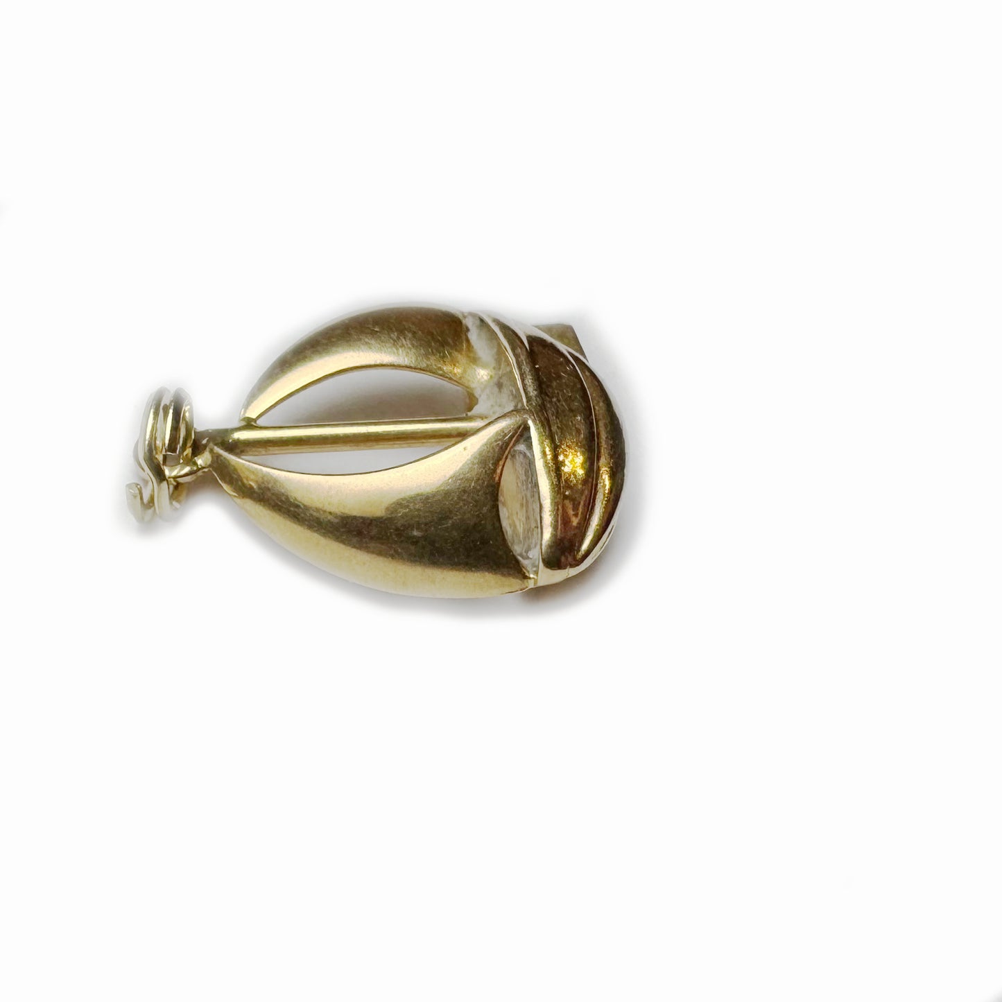 Vintage 18k Gold Boat Charm, 1960s 18ct Gold Yatch Pendant, Sail Boat Pendant, Nautical Charm, Naval Jewelry, Maritime, Sailing Boat