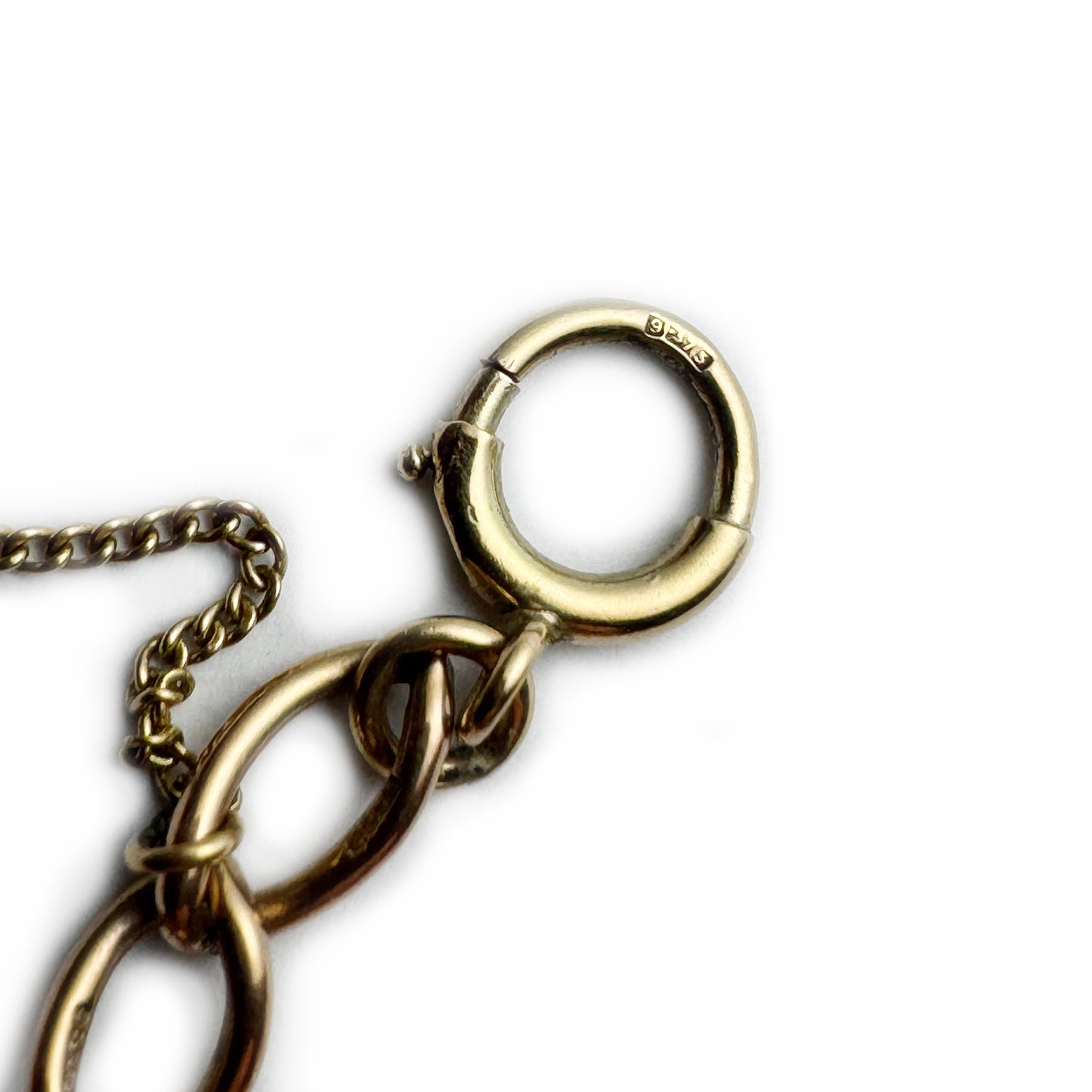 Vintage 9k Rose Gold Bracelet, Midcentury Charm Bracelet, 9ct Gold Chain Bracelet, Curb Link Bracelet, Hallmarked 9 375, Gold Chain Bracelet