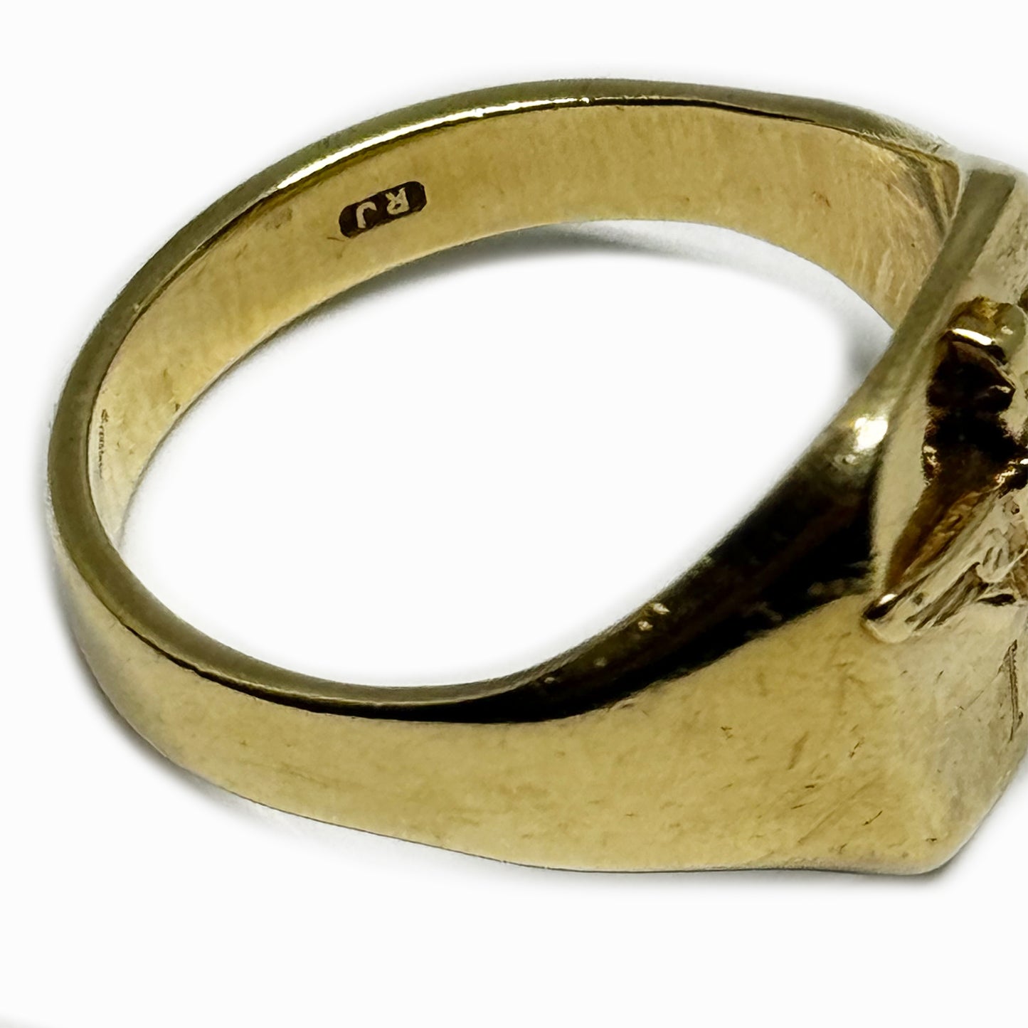 Vintage 9ct Gold Army Regiment Signet Ring, 9ct Gold Chevalier Ring, 2nd Battalion Parachute Regiment Ring, Gift For Him, Gold Military Ring