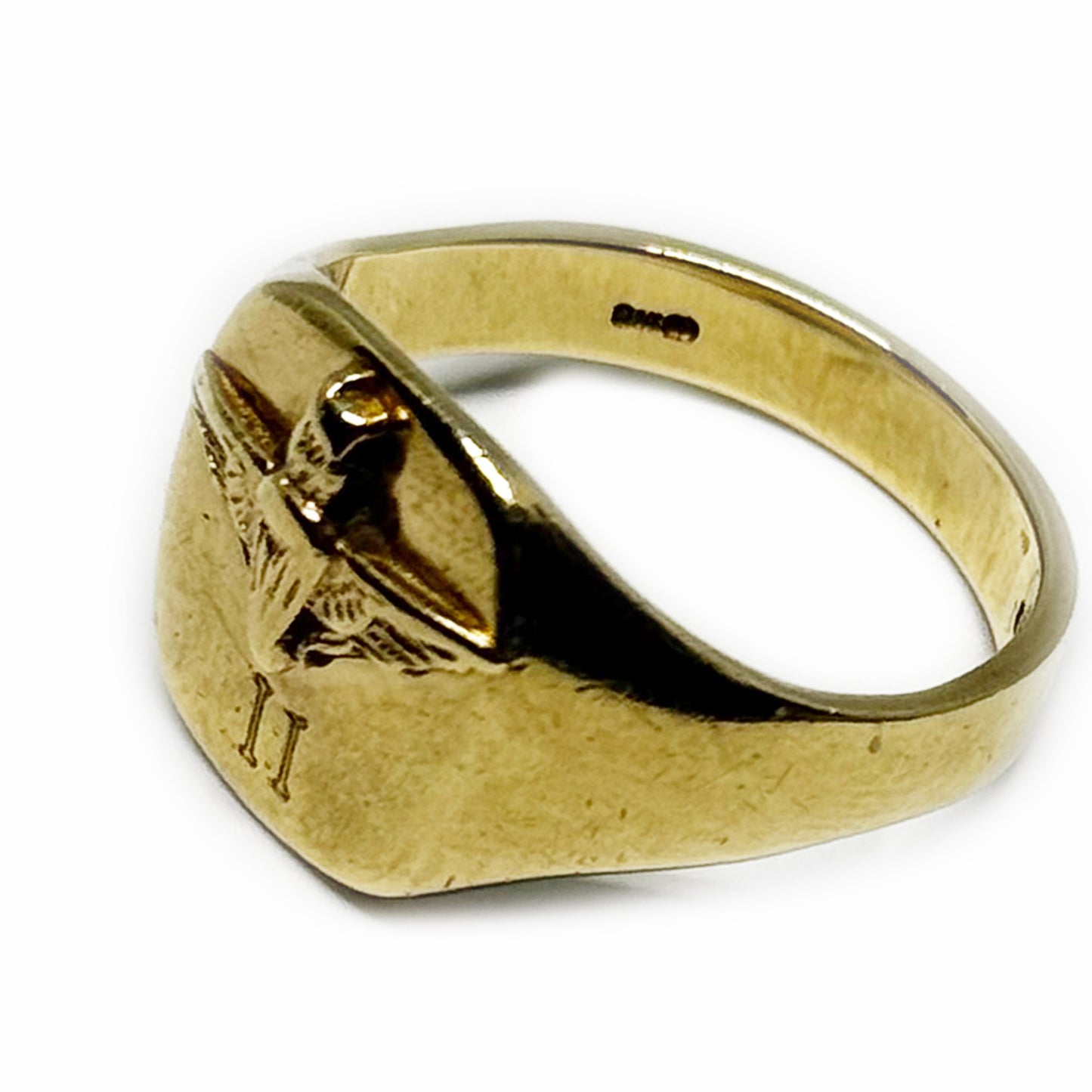 Vintage 9ct Gold Army Regiment Signet Ring, 9ct Gold Chevalier Ring, 2nd Battalion Parachute Regiment Ring, Gift For Him, Gold Military Ring