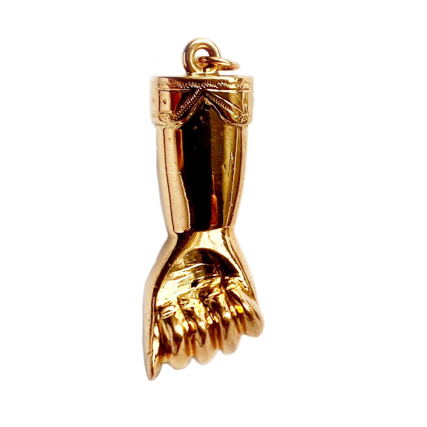 Vintage Solid 18k Gold Figa Charm