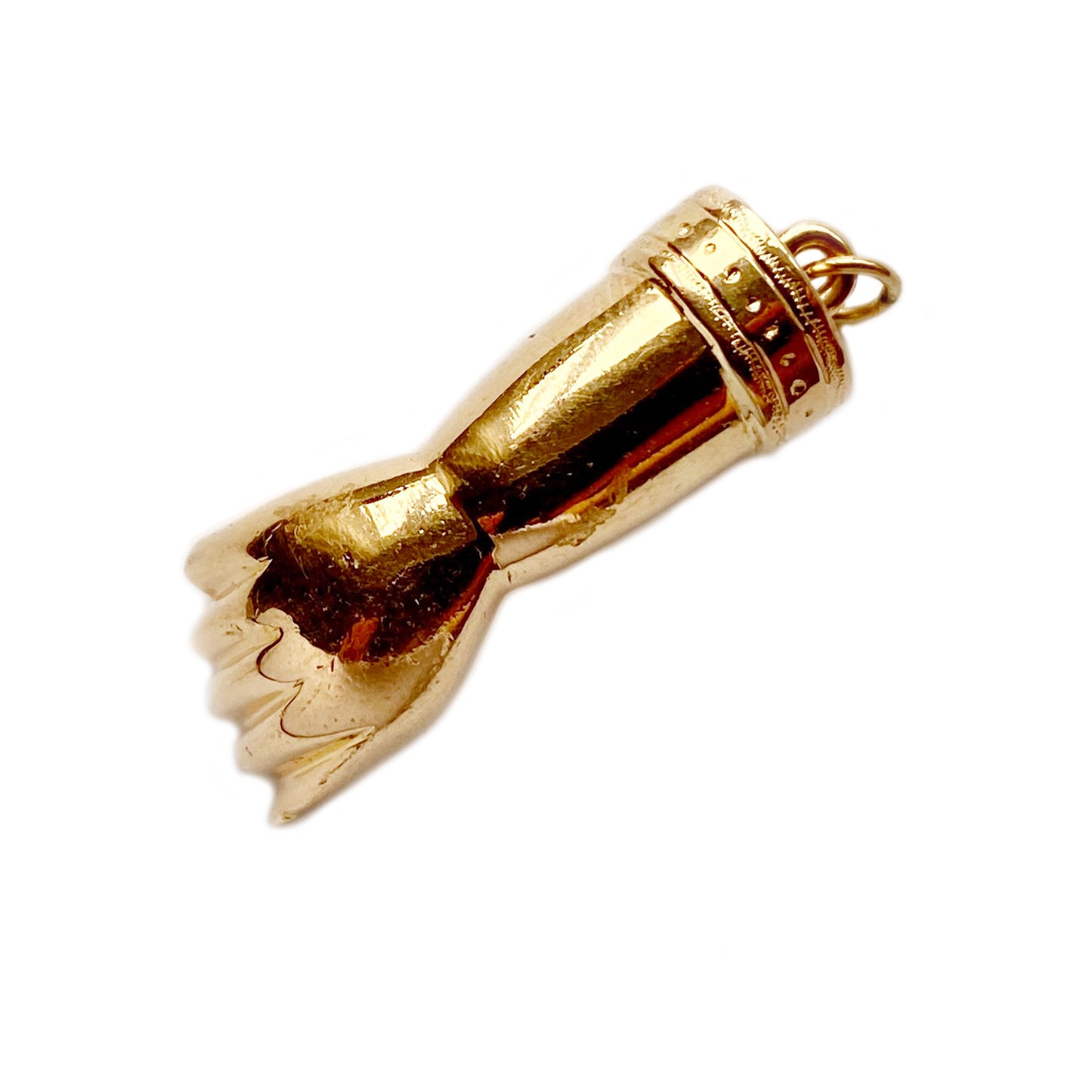 Vintage Solid 18k Gold Figa Charm