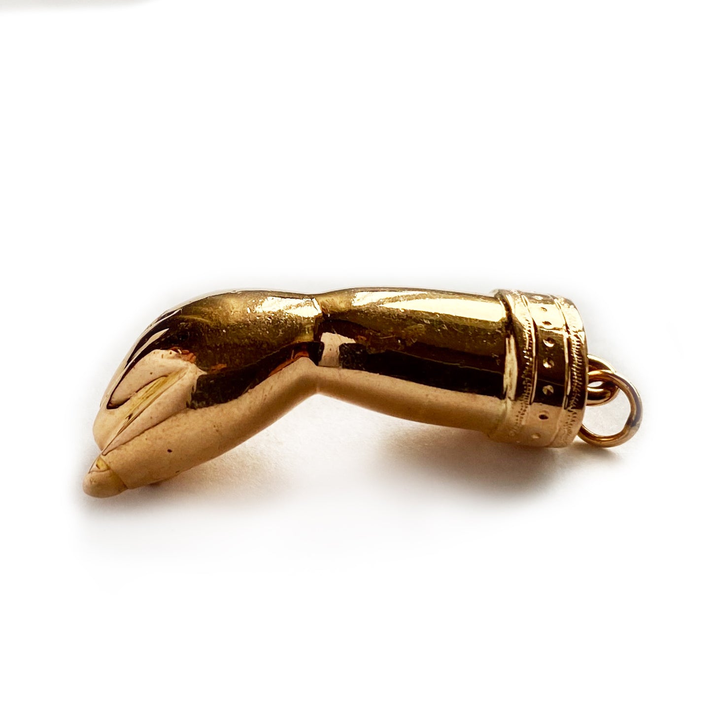 Vintage Solid 18k Gold Figa Charm