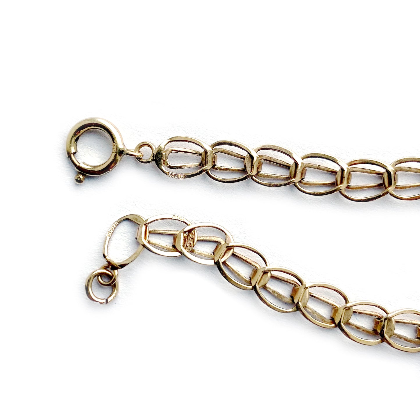 Vintage 9k Gold Chain, 1970s Chain Necklace