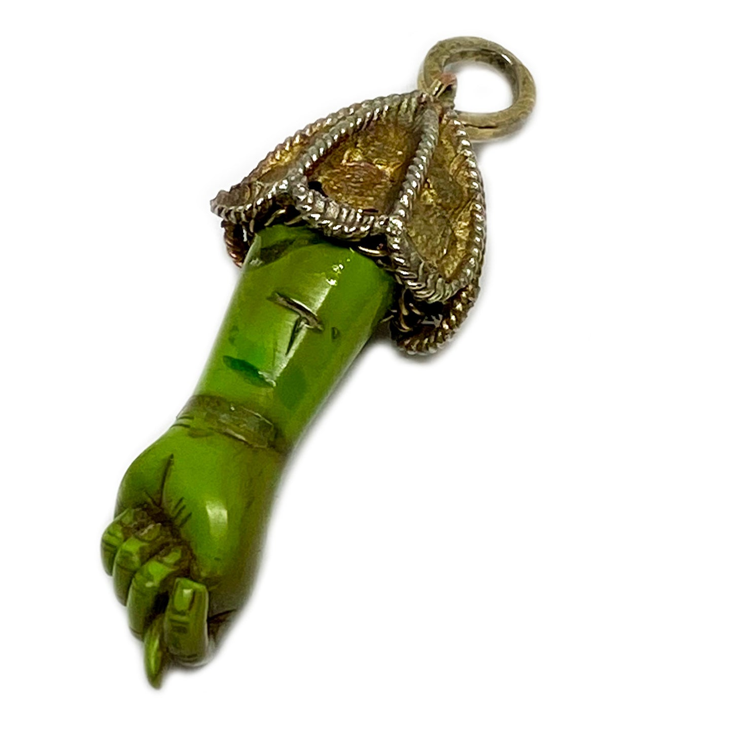 Vintage Green Figa 1960's Resin Figa Charm