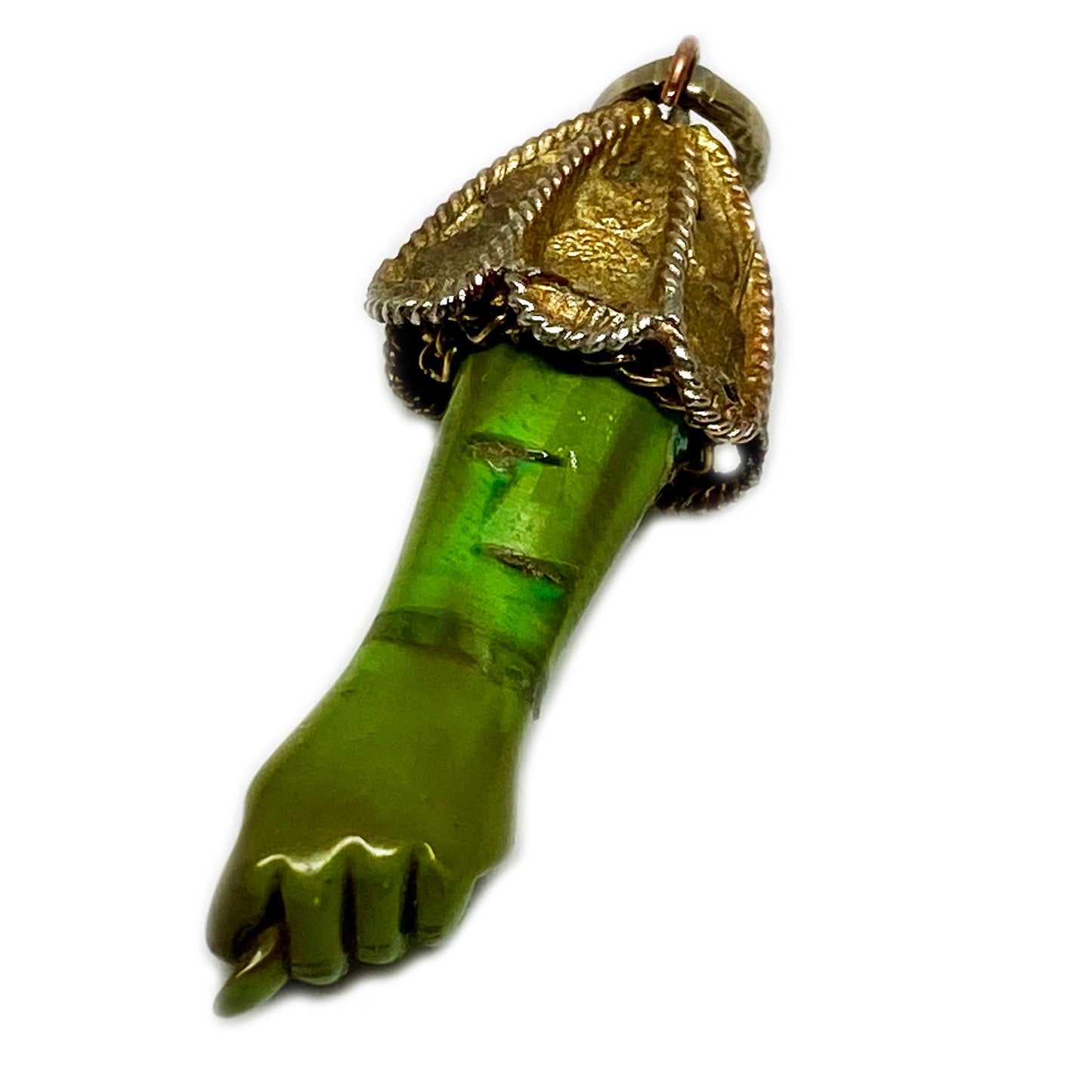 Vintage Green Figa 1960's Resin Figa Charm