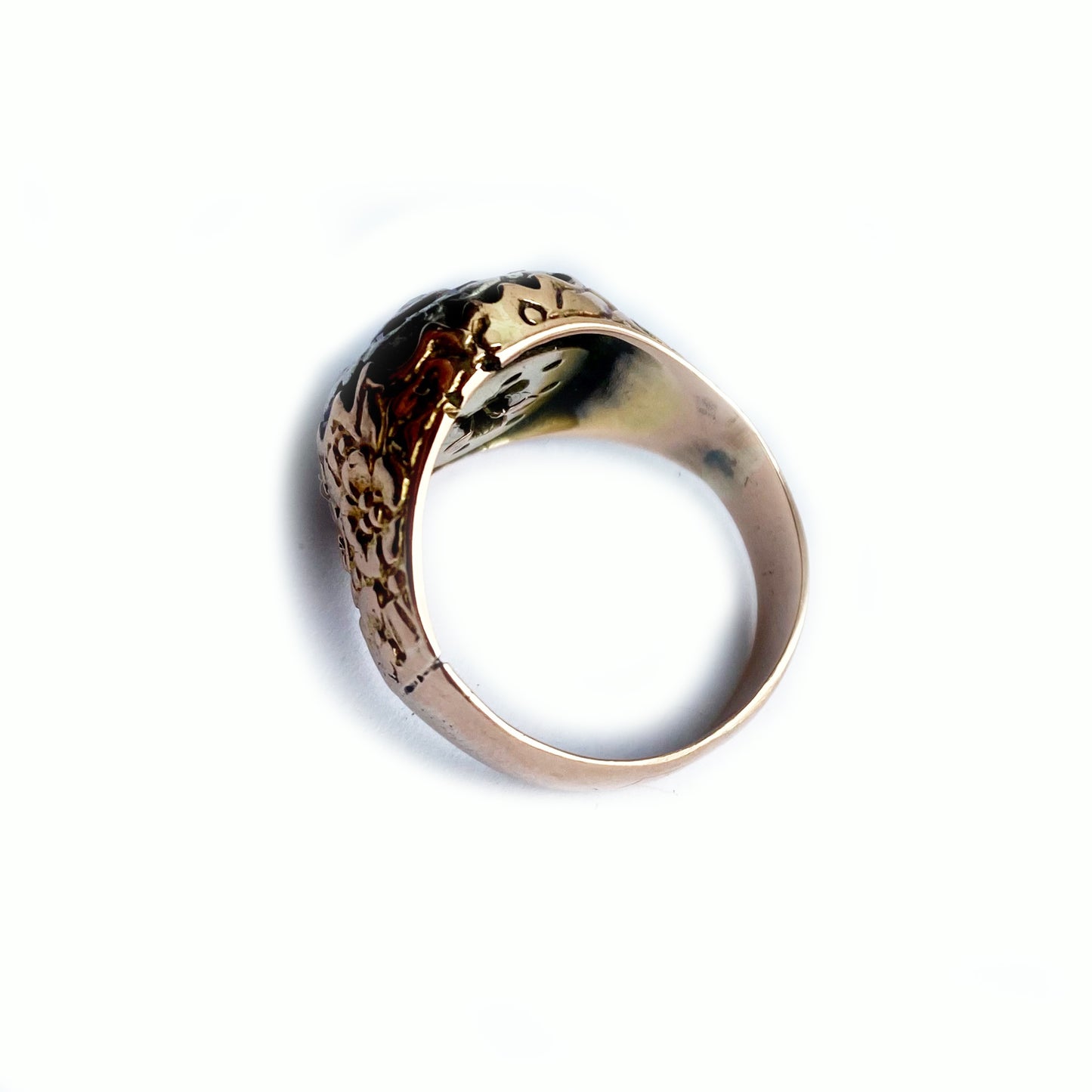 Antique 14k Gold Victorian Cluster Diamond Ring