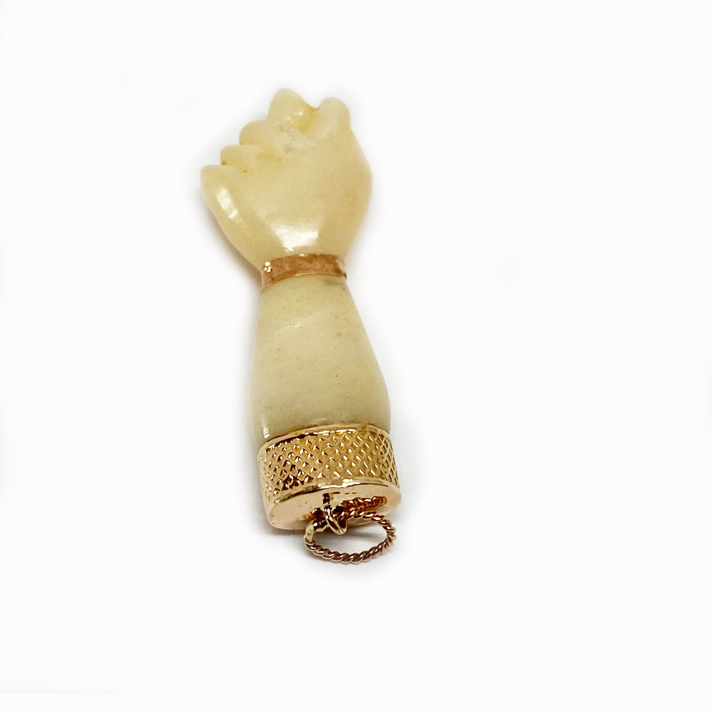 Vintage 14k Gold Beige Figa