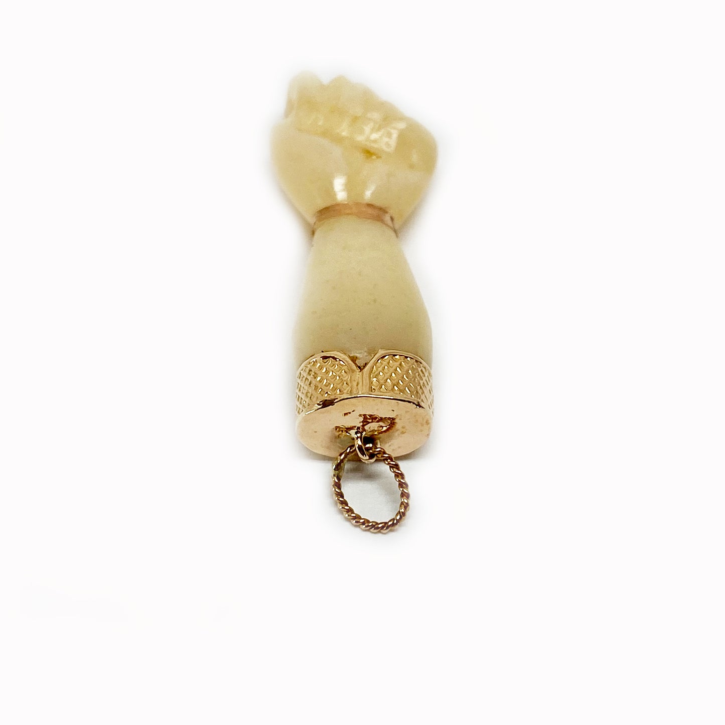 Vintage 14k Gold Beige Figa
