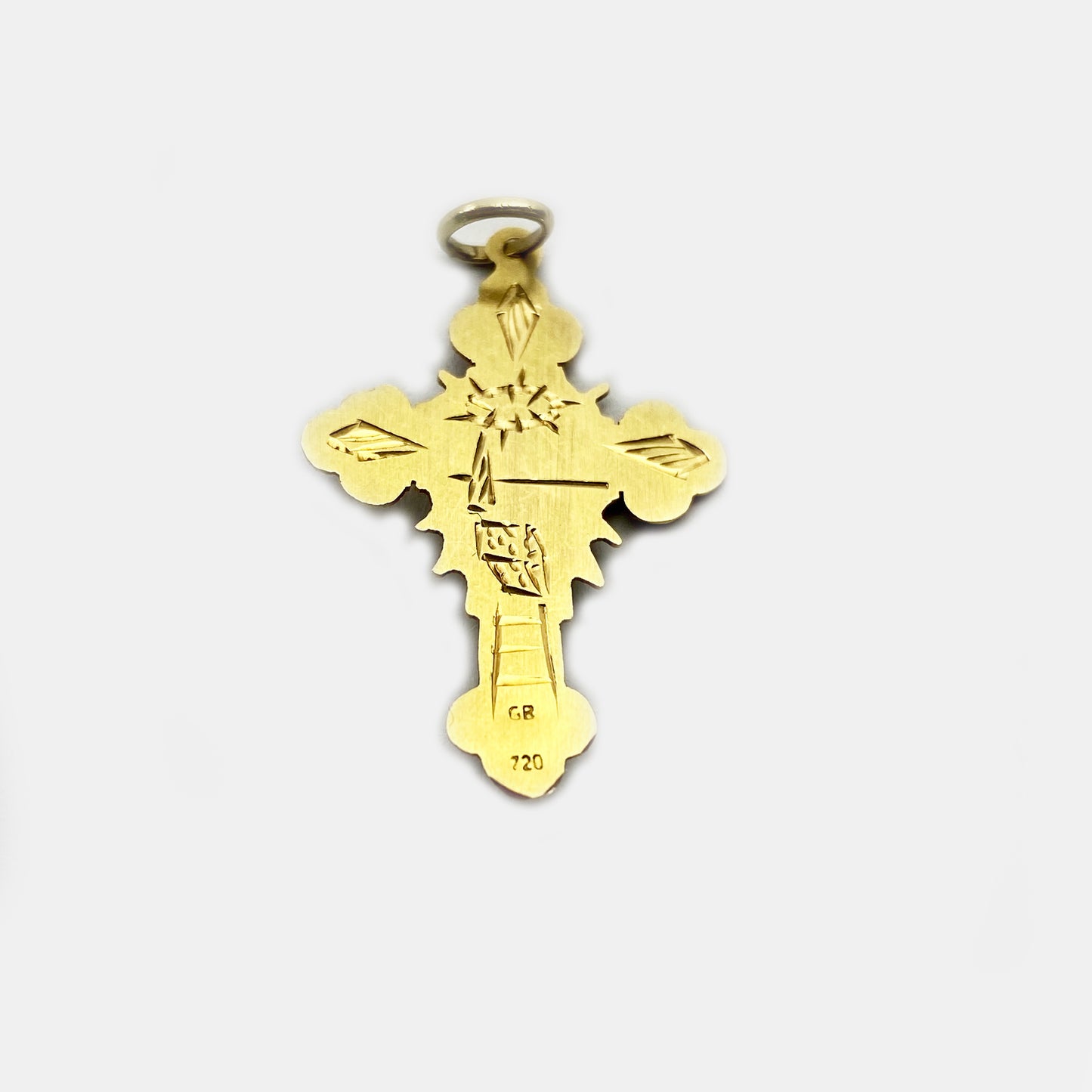 Antique 18k Gold Victorian Cross Crucifix