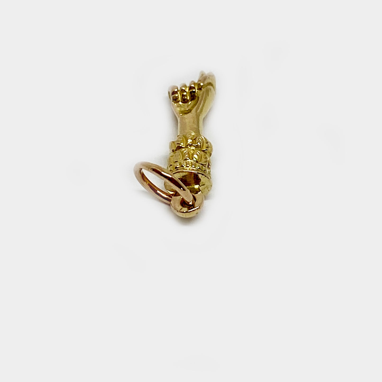 Antique 14k Gold Solid Figa Charm