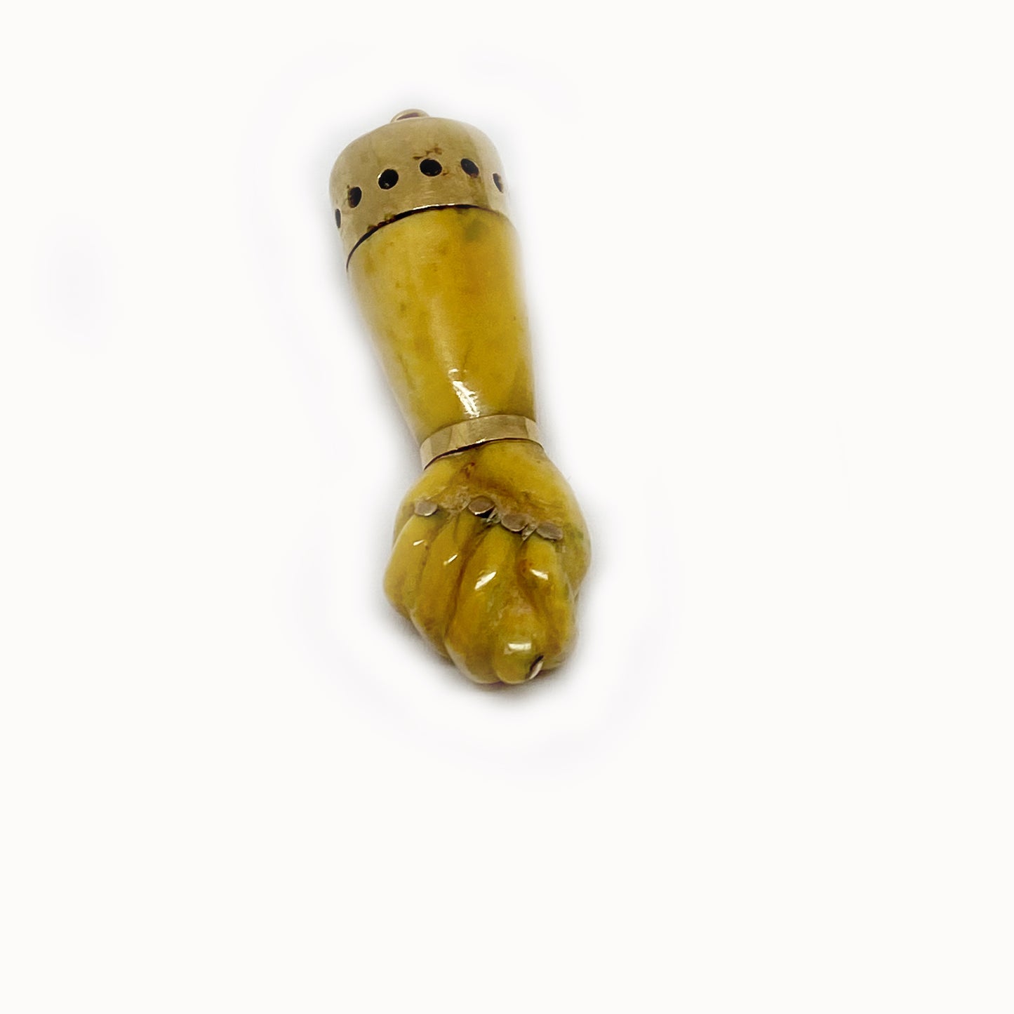 Antique 16k Bone Figa Charm