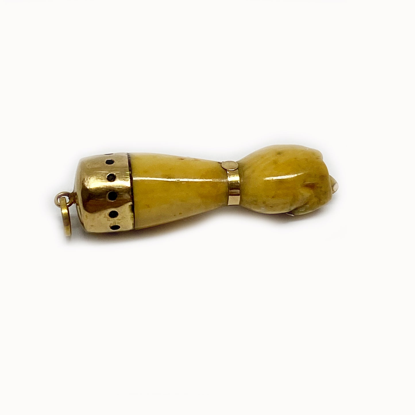 Antique 16k Bone Figa Charm
