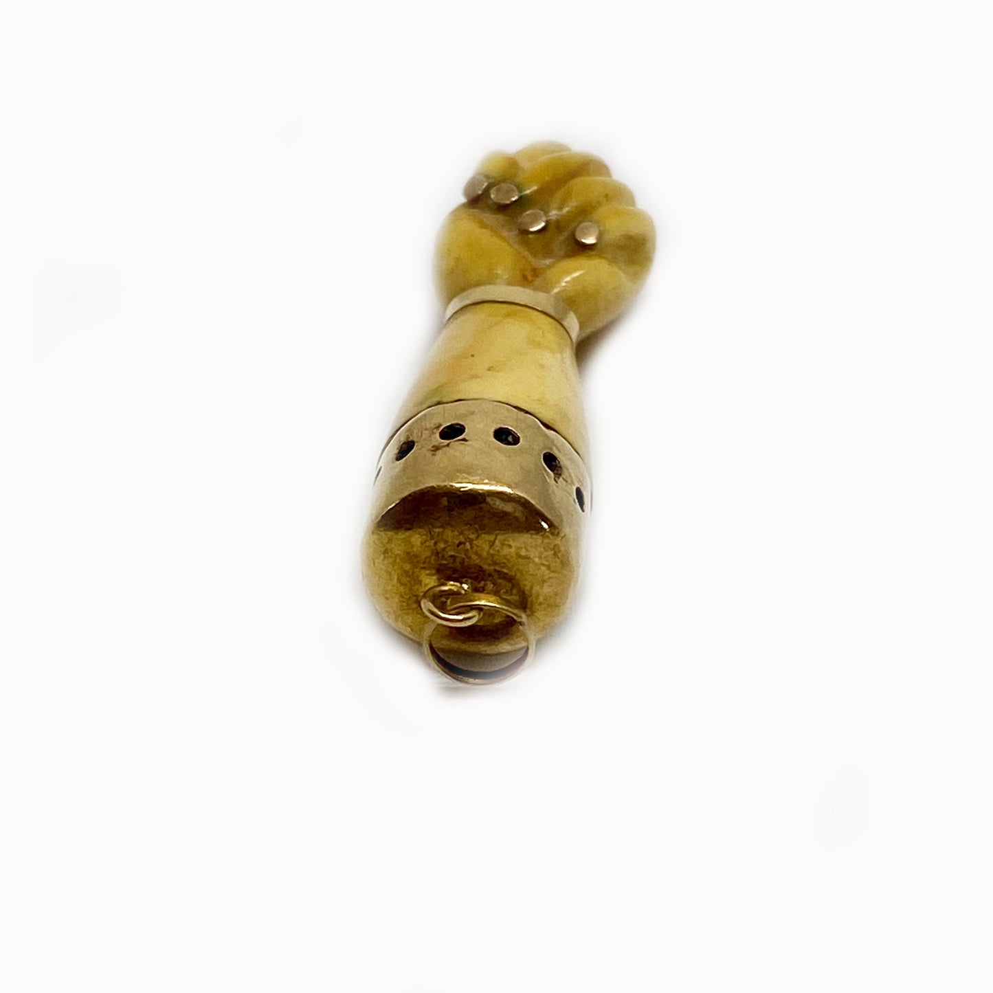 Antique 16k Bone Figa Charm