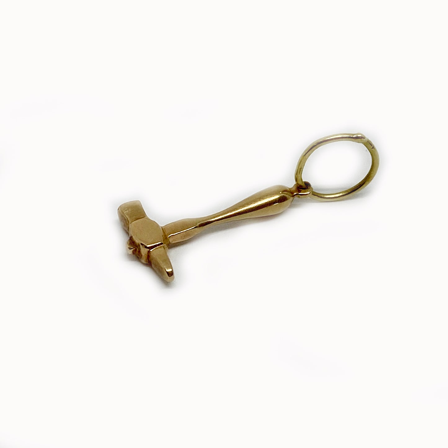 Vintage 9k Gold Hammer Pendant
