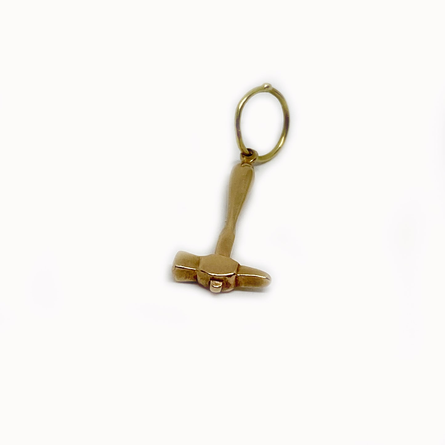 Vintage 9k Gold Hammer Pendant