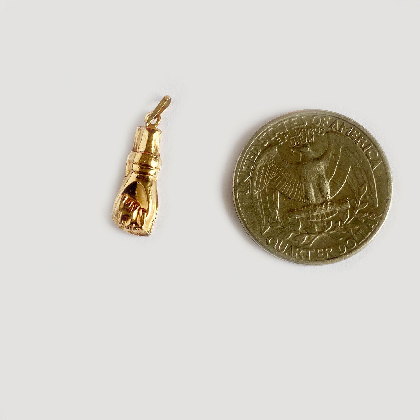Antique 18k Gold Figa Charm 1920s