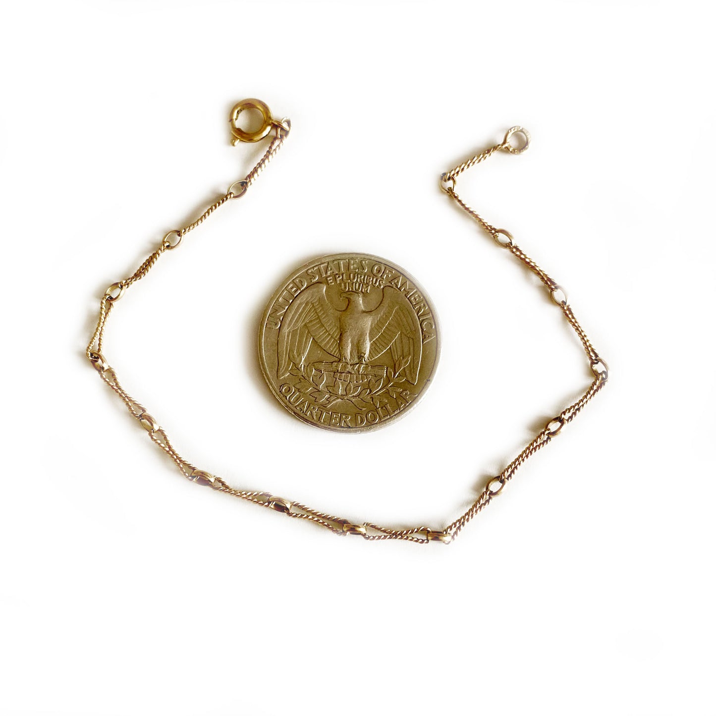 Vintage 9k Gold Texture Bracelet