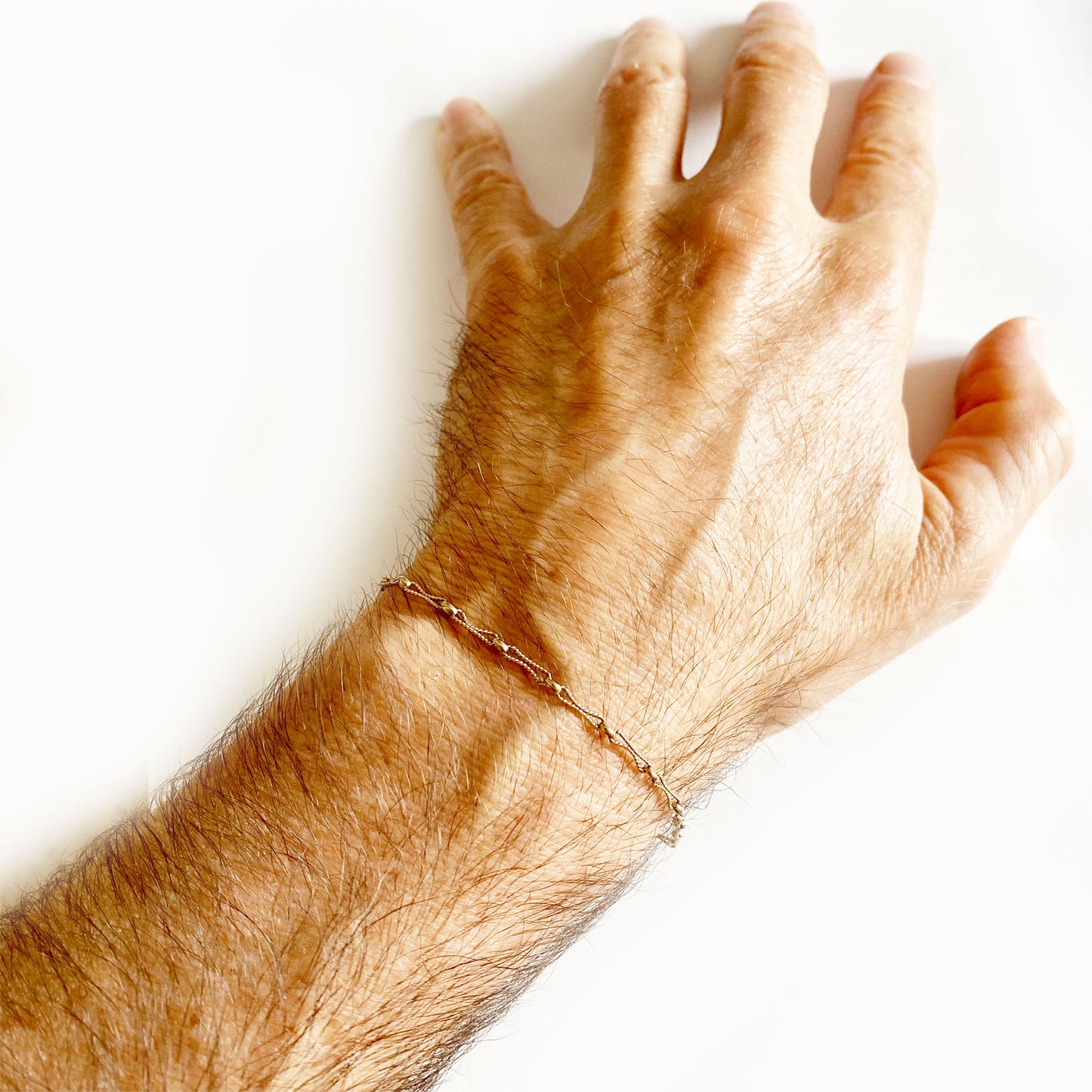Vintage 9k Gold Texture Bracelet