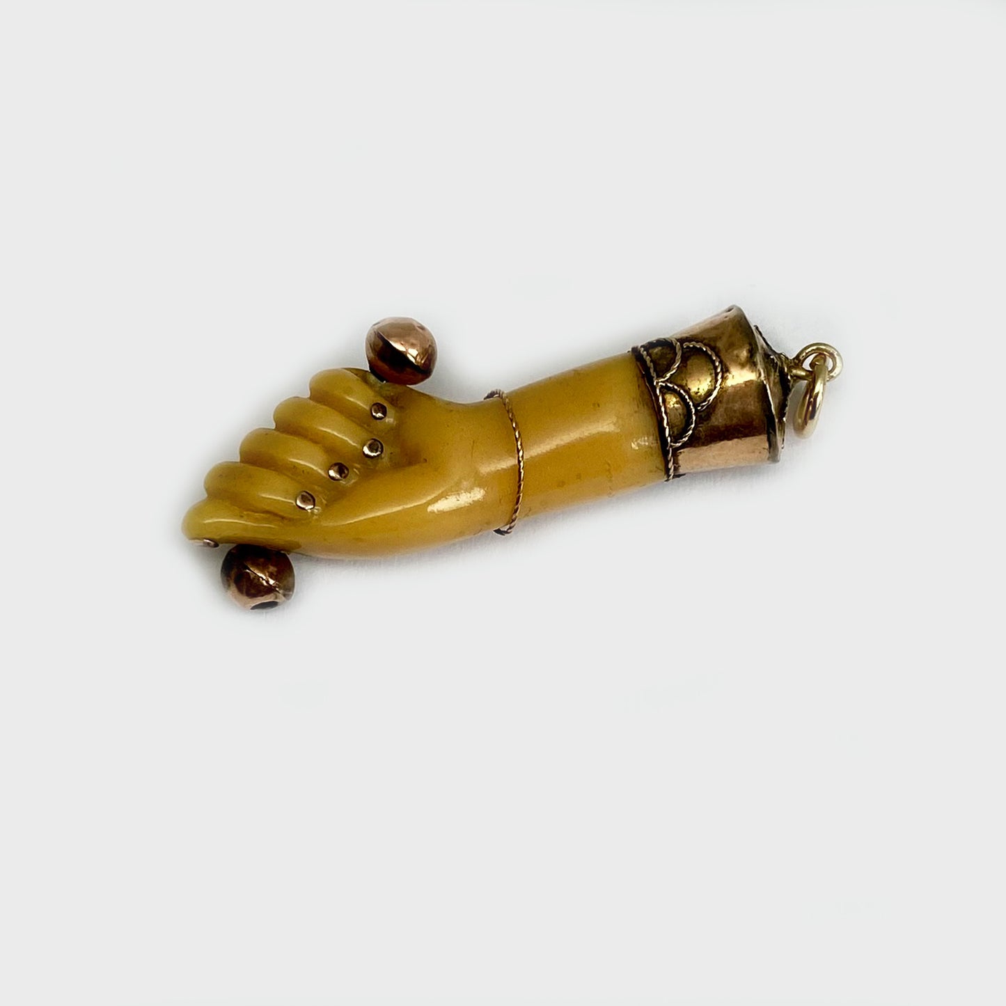 Vintage 9K Gold Fist Figa Charm