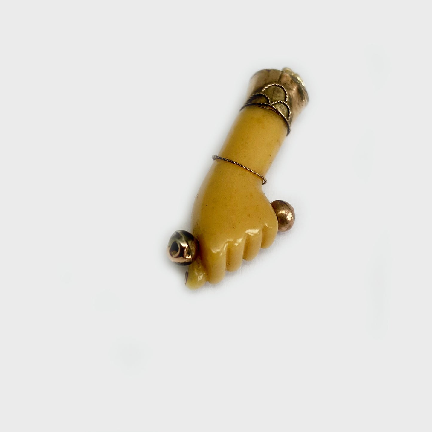 Vintage 9K Gold Fist Figa Charm