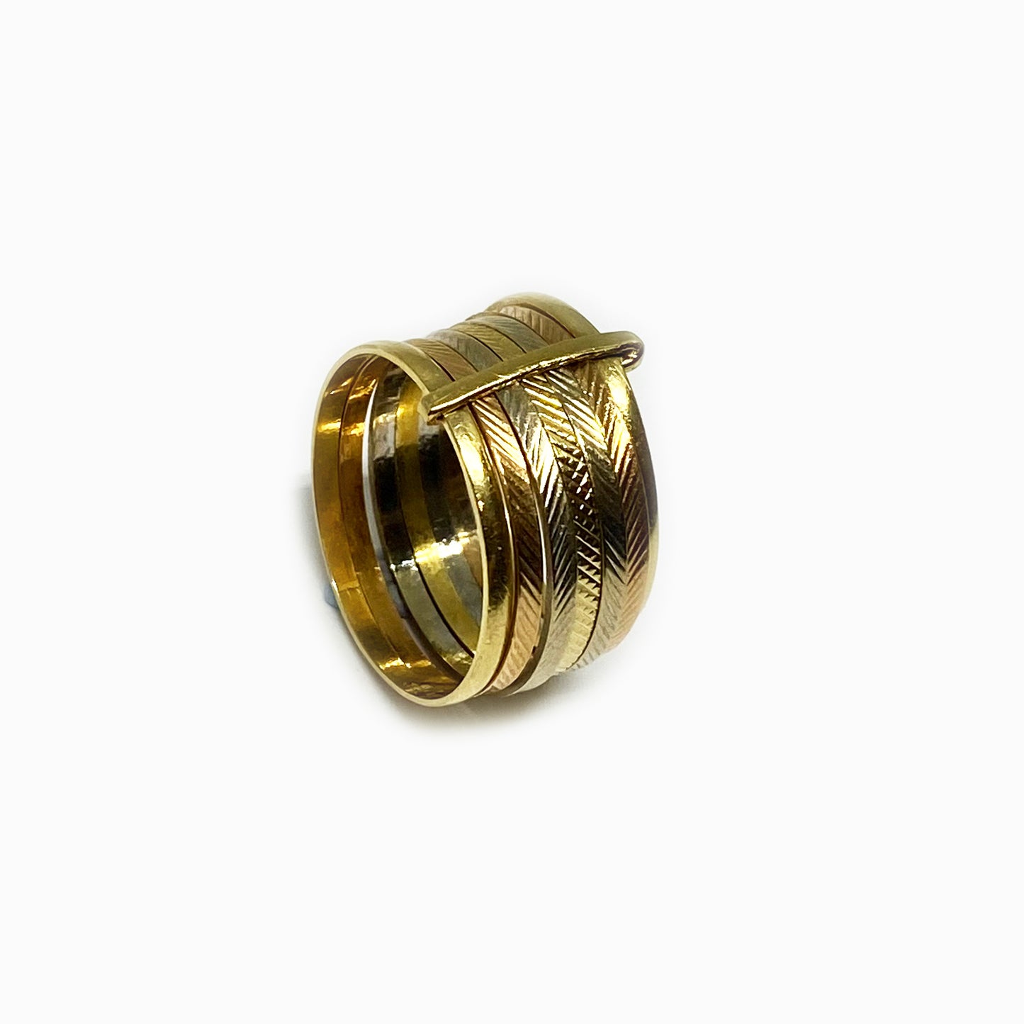 Vintage 18k Gold Semainier Ring