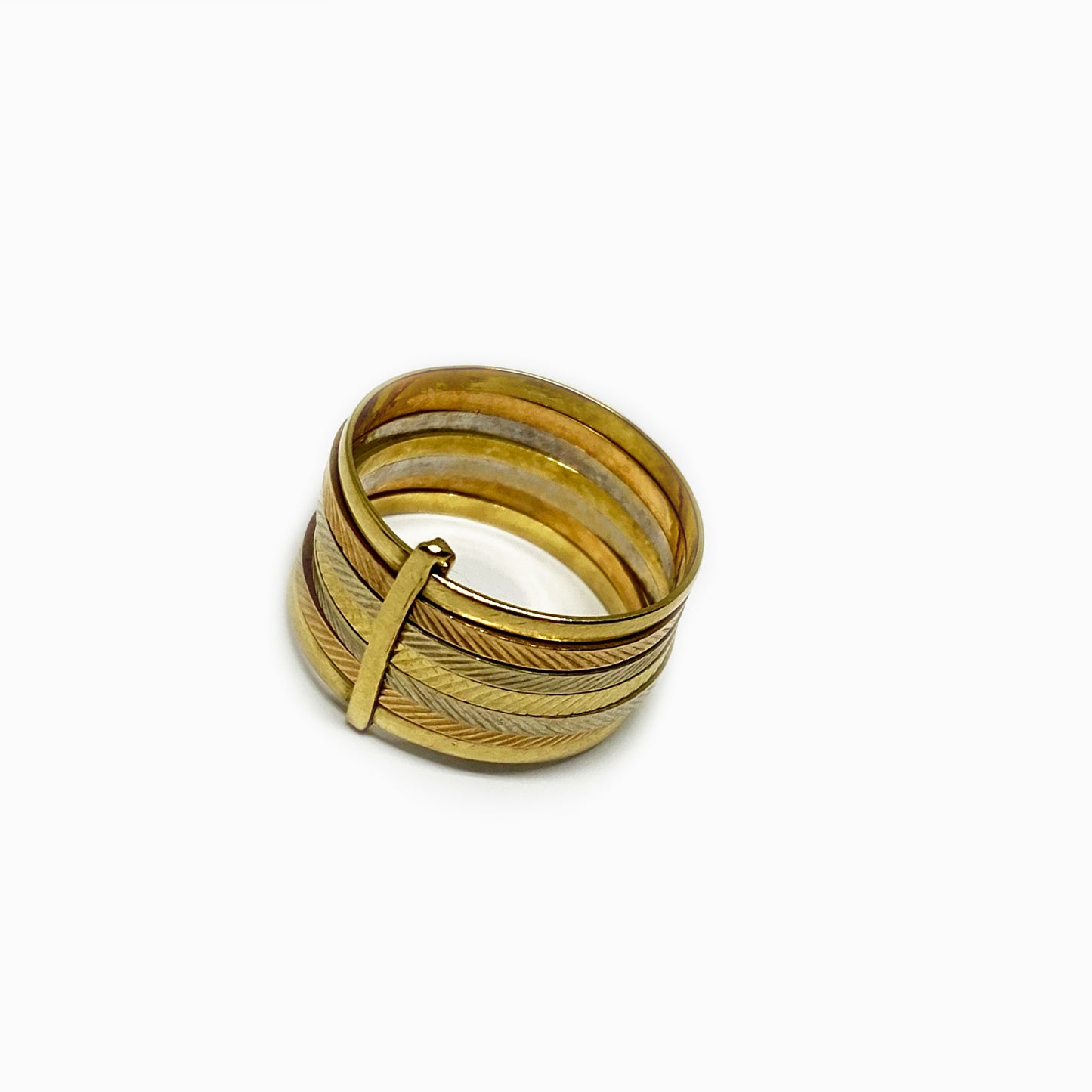 Vintage 18k Gold Semainier Ring