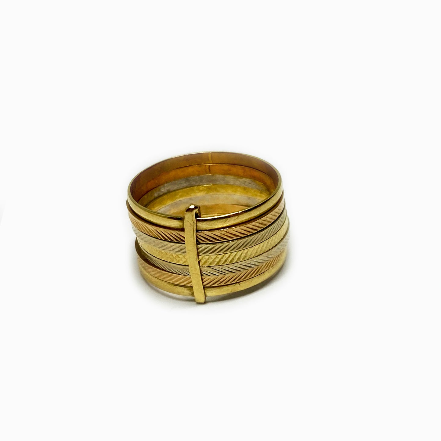 Vintage 18k Gold Semainier Ring