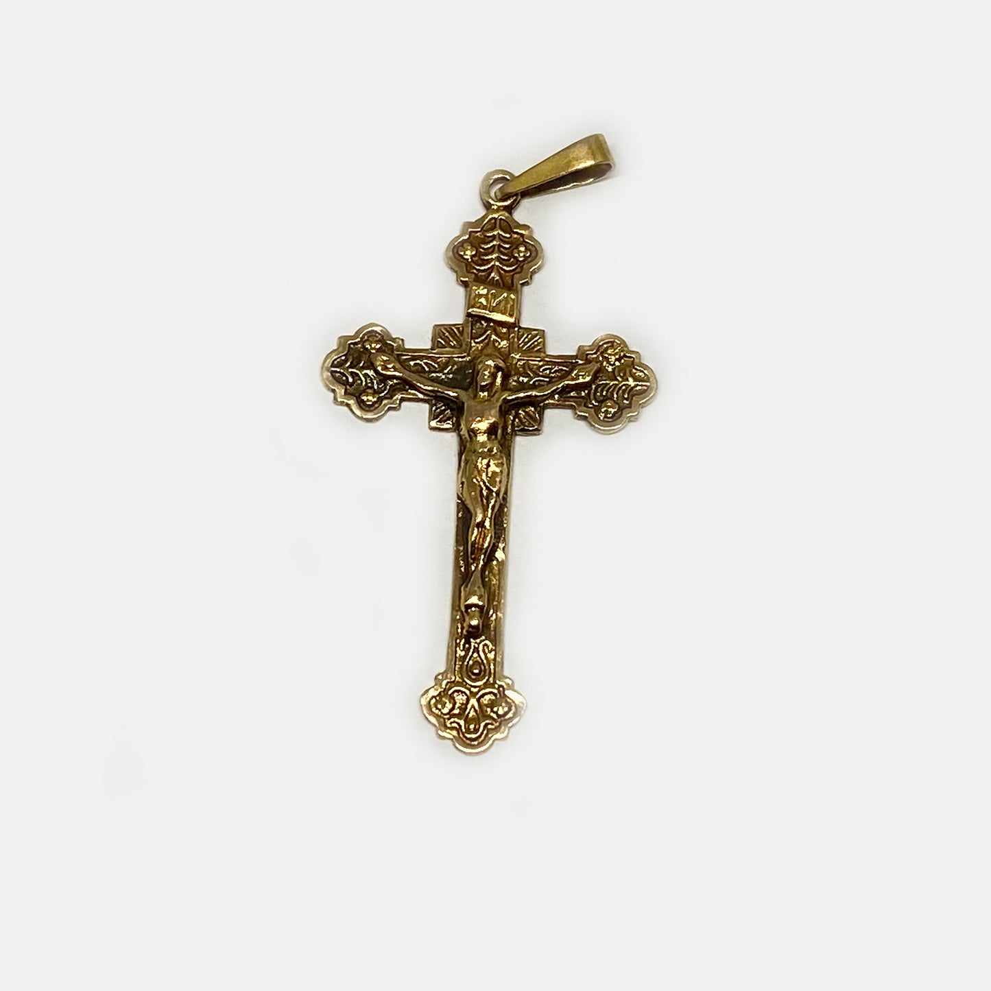 Vintage 18K Gold Religious Cross (1195)