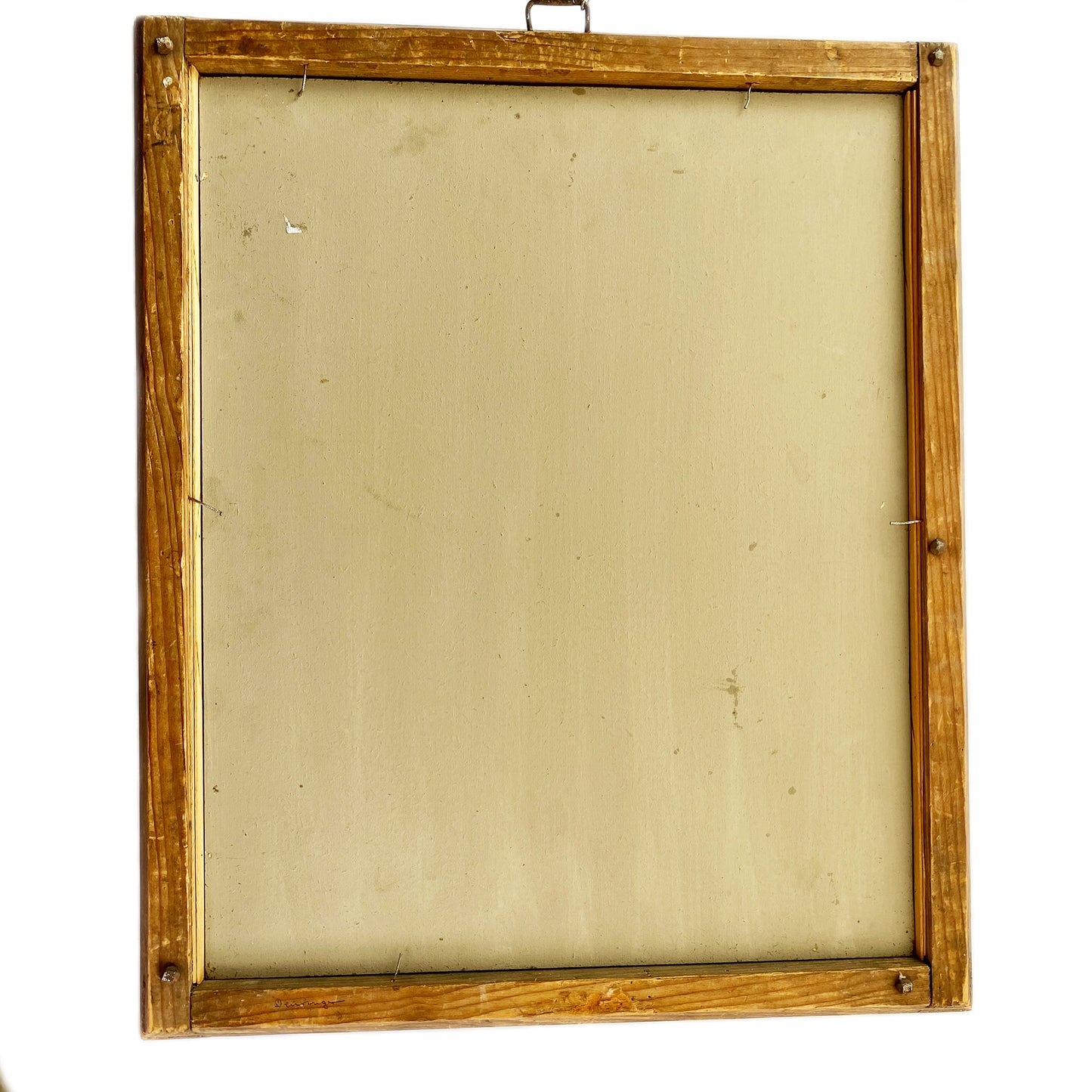 Antique German Ex Voto Painting 18th Century Oil On Wood Retablo