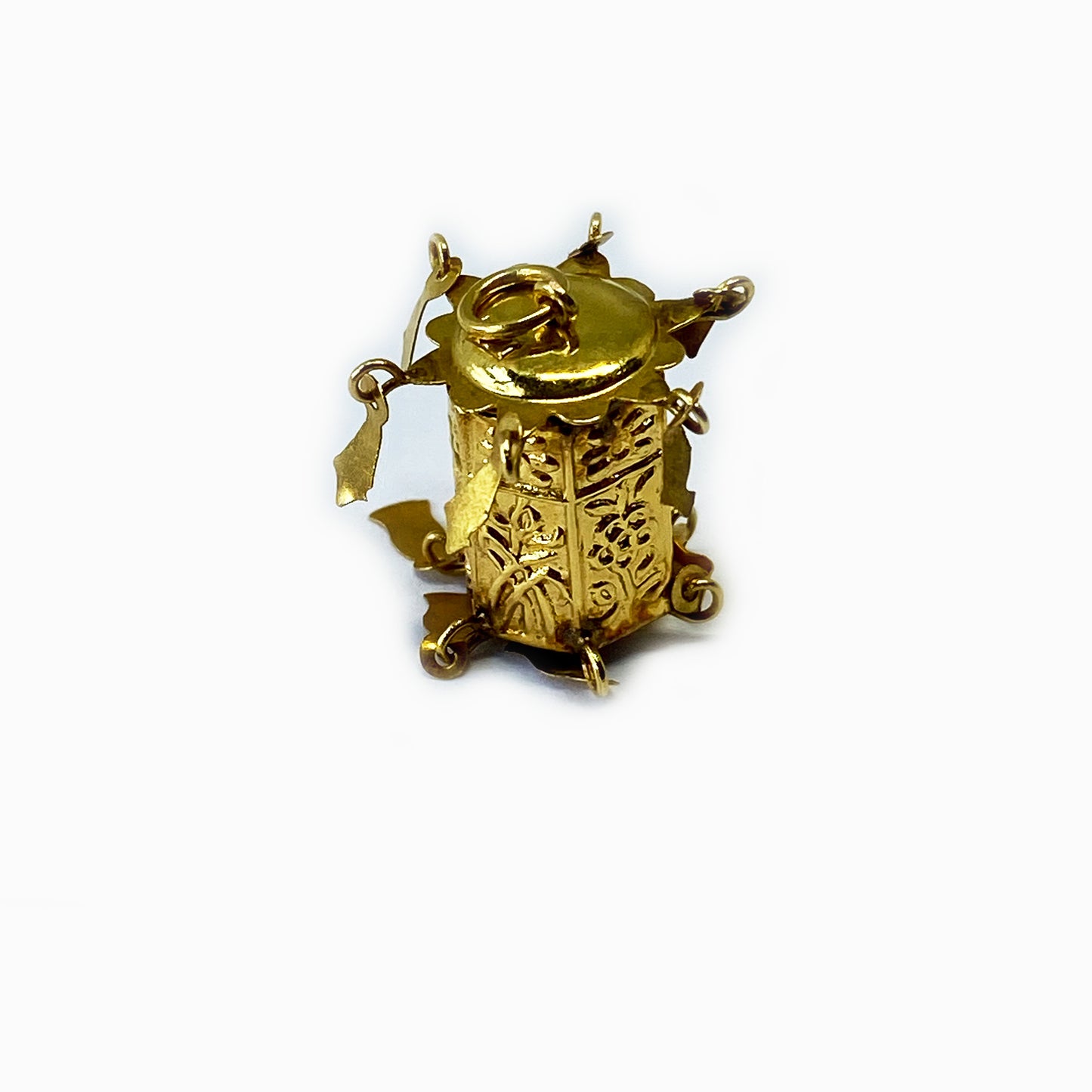 Vintage 14k Gold Chinese Lantern Pendant