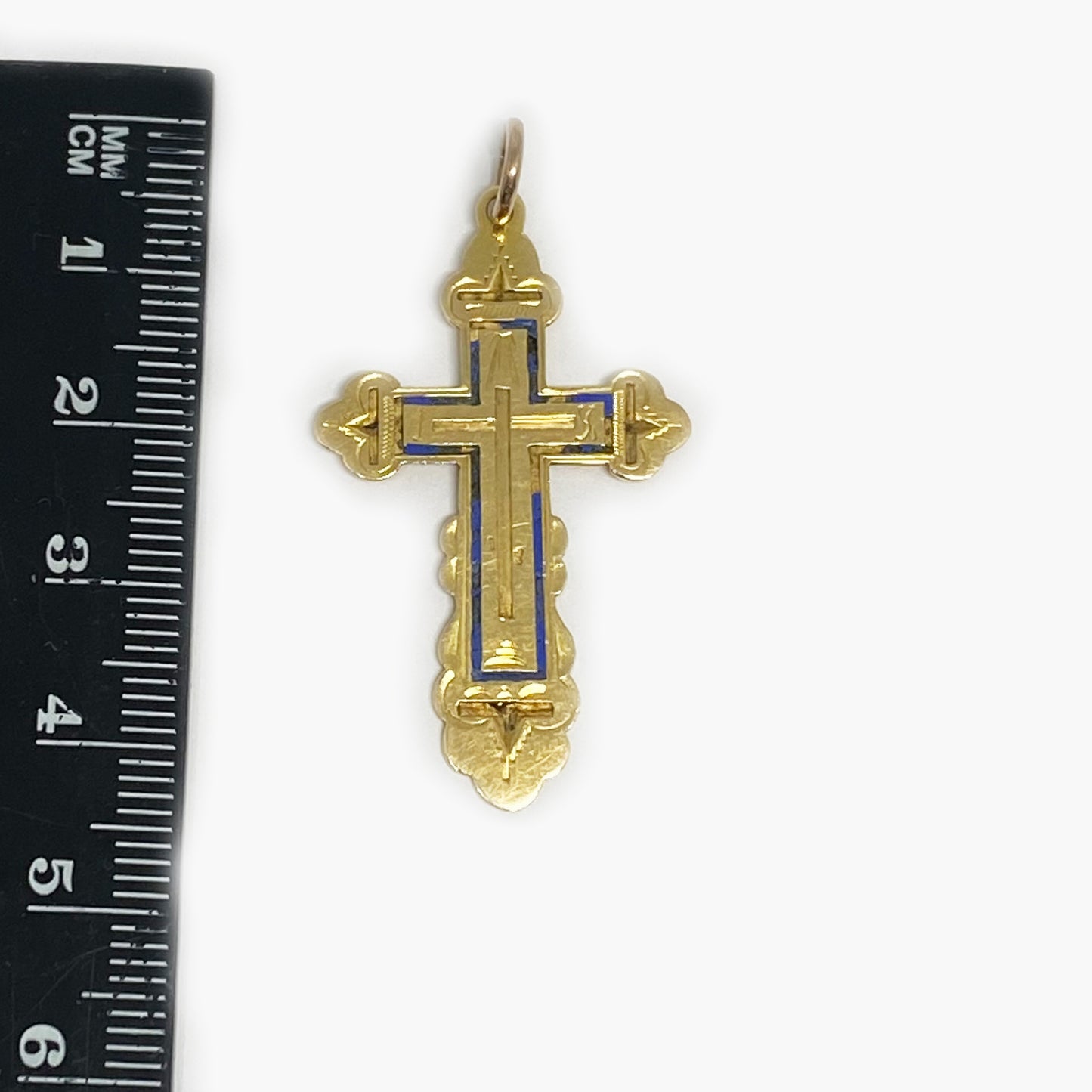 14k Gold Antique Imperial Russian Cross