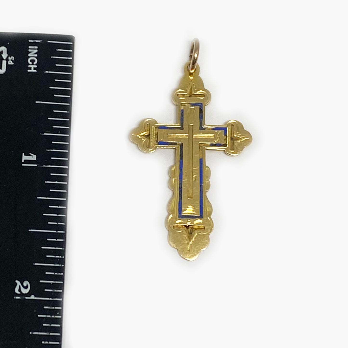 14k Gold Antique Imperial Russian Cross