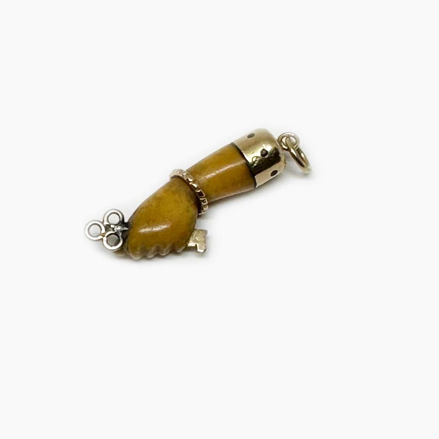 Antique 18K Gold Bone Figa, Victorian Fist, Key Hand Pendant, 19th Century Figa, Amulet, Charm, Figa Charm, Talisman, Evil Eye, Mano Figa