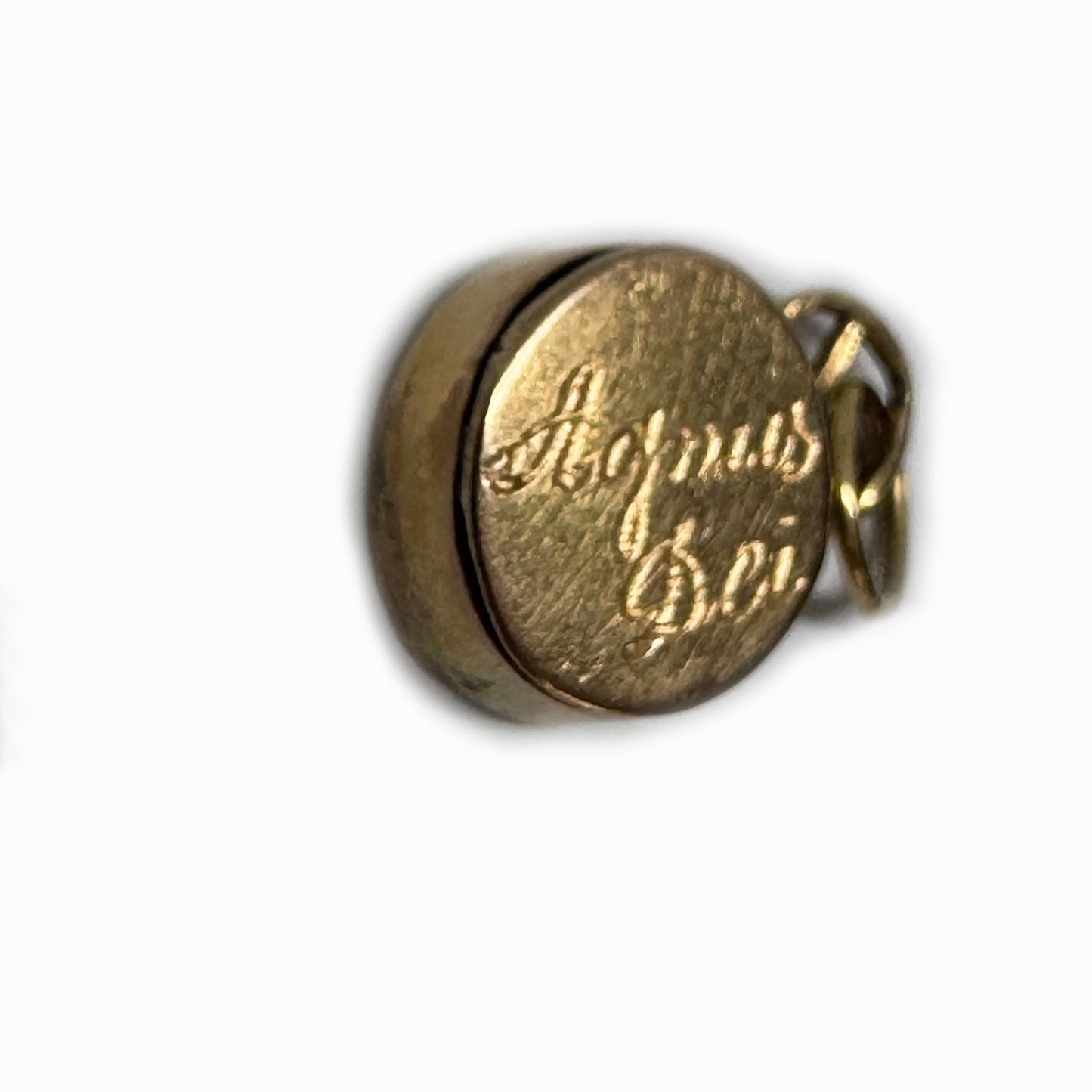 Vintage 14k Gold Agnus Dei Charm Pendant, 1940s Catholic Lamb of God Medal, Double Sided Religious Jewellery, St Jude Devotional Gift